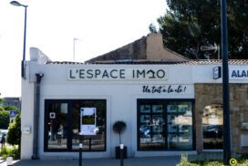 Enseignes Lespace Immo Cavaillon Bandeau Lettres Decoupees PVC LED Drapeau 3 272x182, Gambus Enseignes