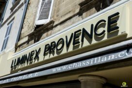 Enseignes Luminex Provence Avignon Bandeau Lettres Decoupees PVC LED 1 272x182, Gambus Enseignes