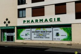Enseignes Pharmacie Du Mistral Cavaillon Bandeau Lettres Decoupees PVC LED 3 272x182, Gambus Enseignes