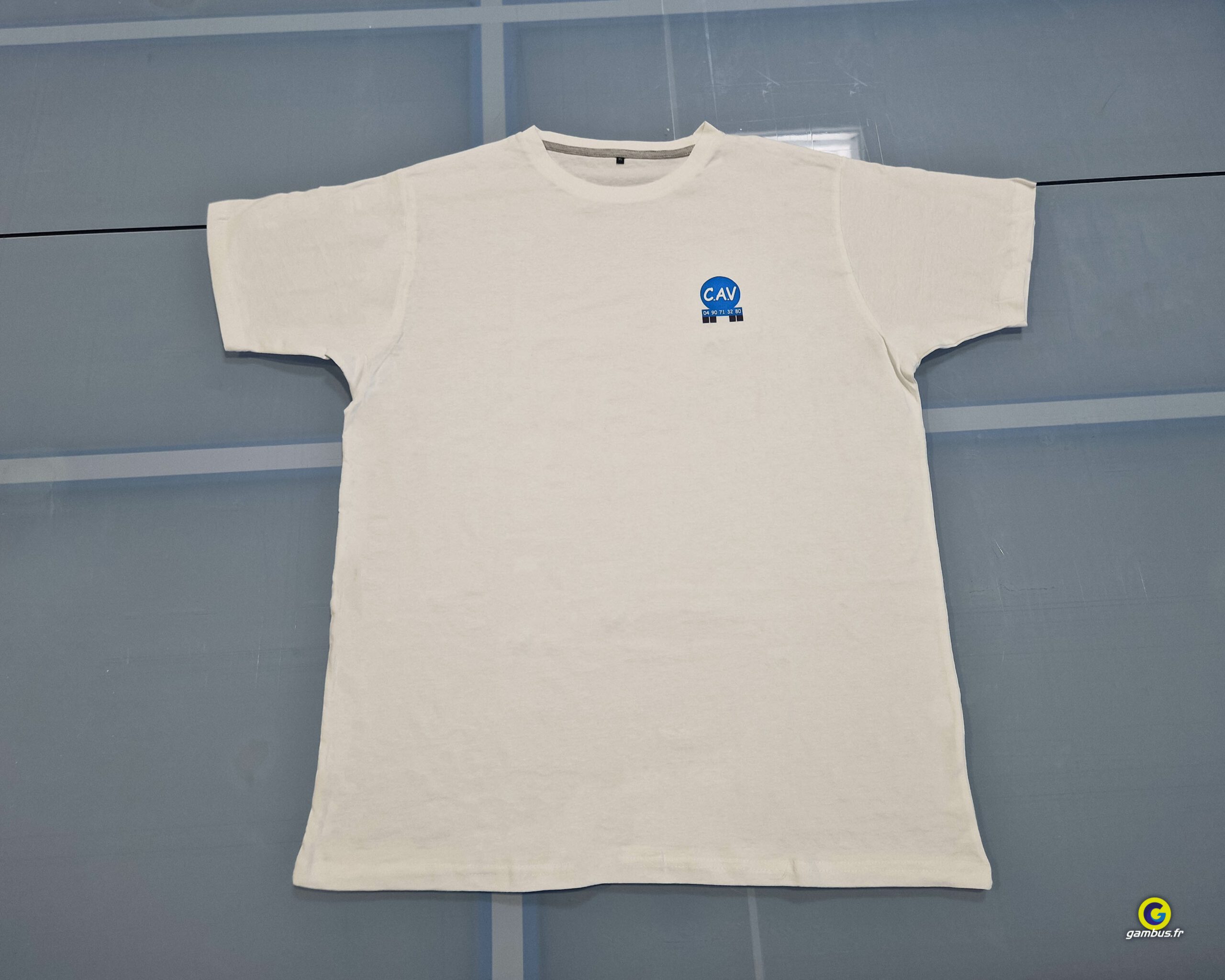 Textiles Flocage T Shirts CAV 4 Scaled, Gambus Enseignes