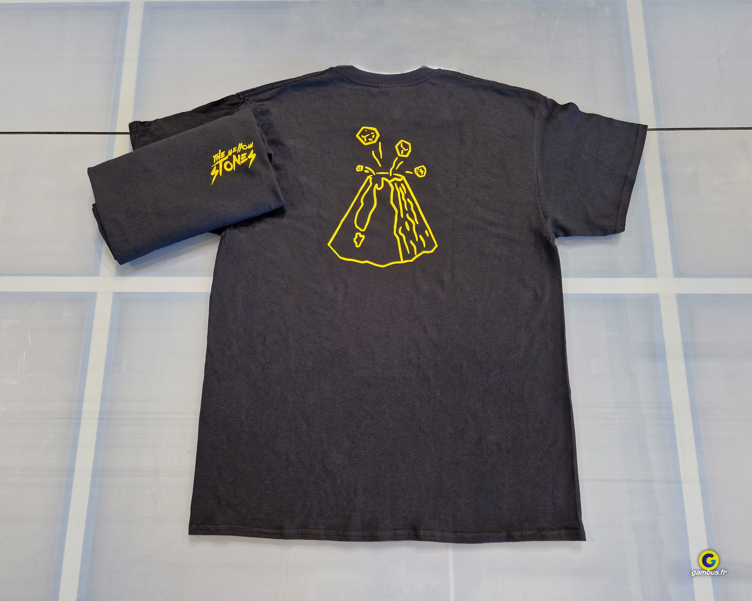 Textile Flocage T Shirts Noirs Coton The Yellow Stones 4 Scaled, Gambus Enseignes