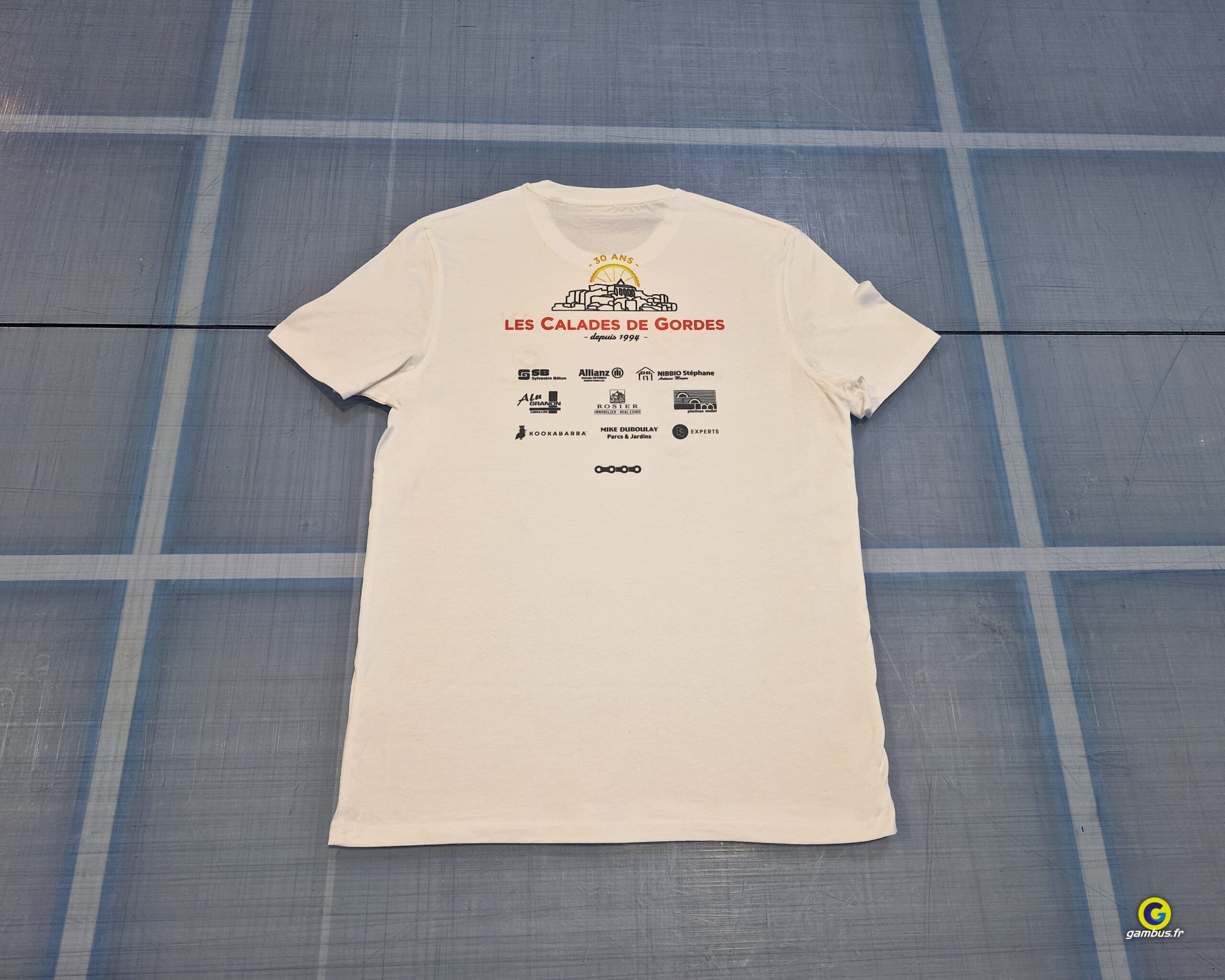 Textile Impression T Shirt Blanc Rando VTT Les Calades De Gordes  Veloroc Cavaillon 2024 6 Scaled, Gambus Enseignes